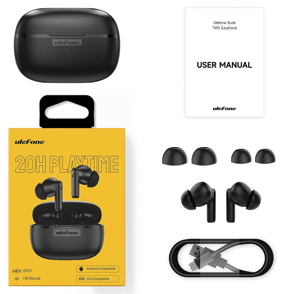 Ulefone True Wireless Bluetooth Earbuds - Tws - Black