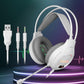3.5Mm Luminous Game Headset For Desktop - Pink