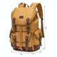 Travel-ready Retro Canvas Backpack - Spacious Design - Black