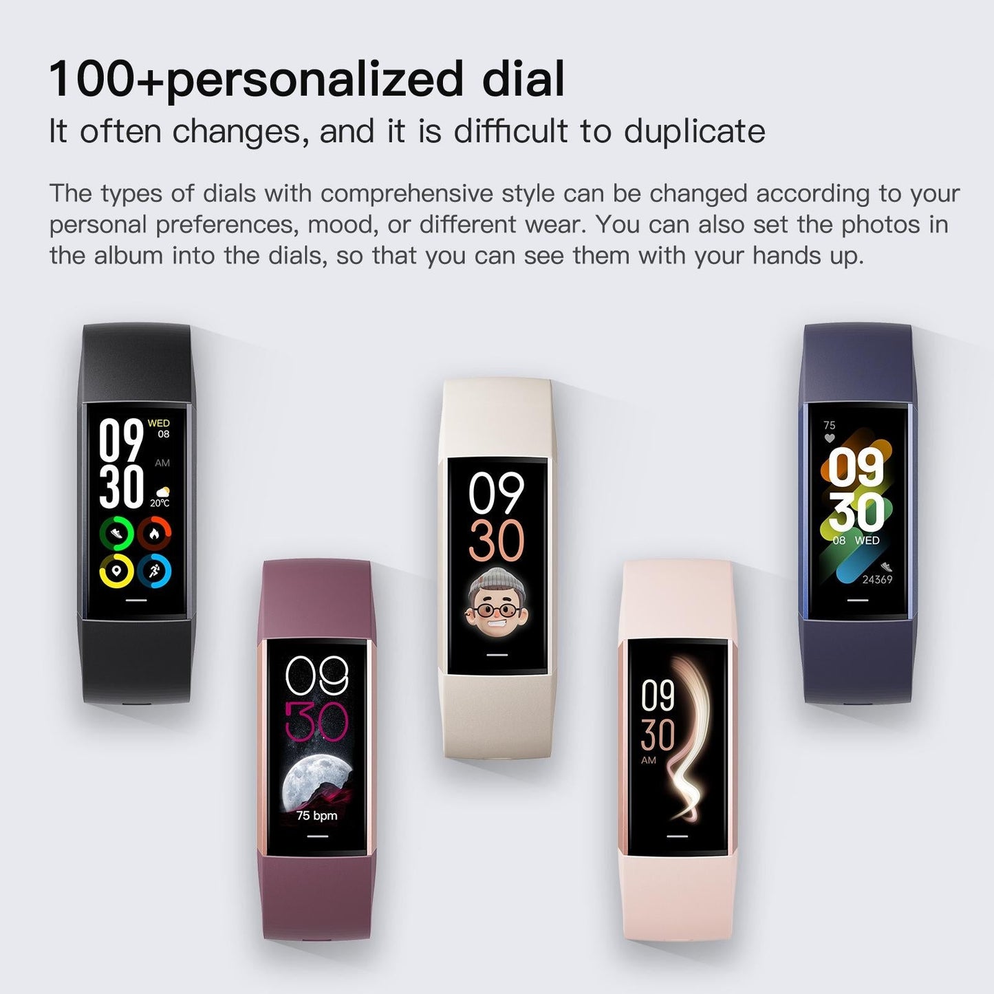 Waterproof C80 Fitness Tracker - Ip67 - Pink