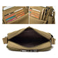Men Vintage Canvas Single Shoulder Bag - Black