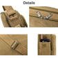 Men Vintage Canvas Single Shoulder Bag - Black