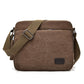 Men Vintage Canvas Single Shoulder Bag - Black