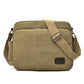 Men Vintage Canvas Single Shoulder Bag - Black