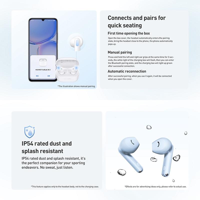 Wireless Bluetooth Earphones 5.3 - Se 2 - Blue
