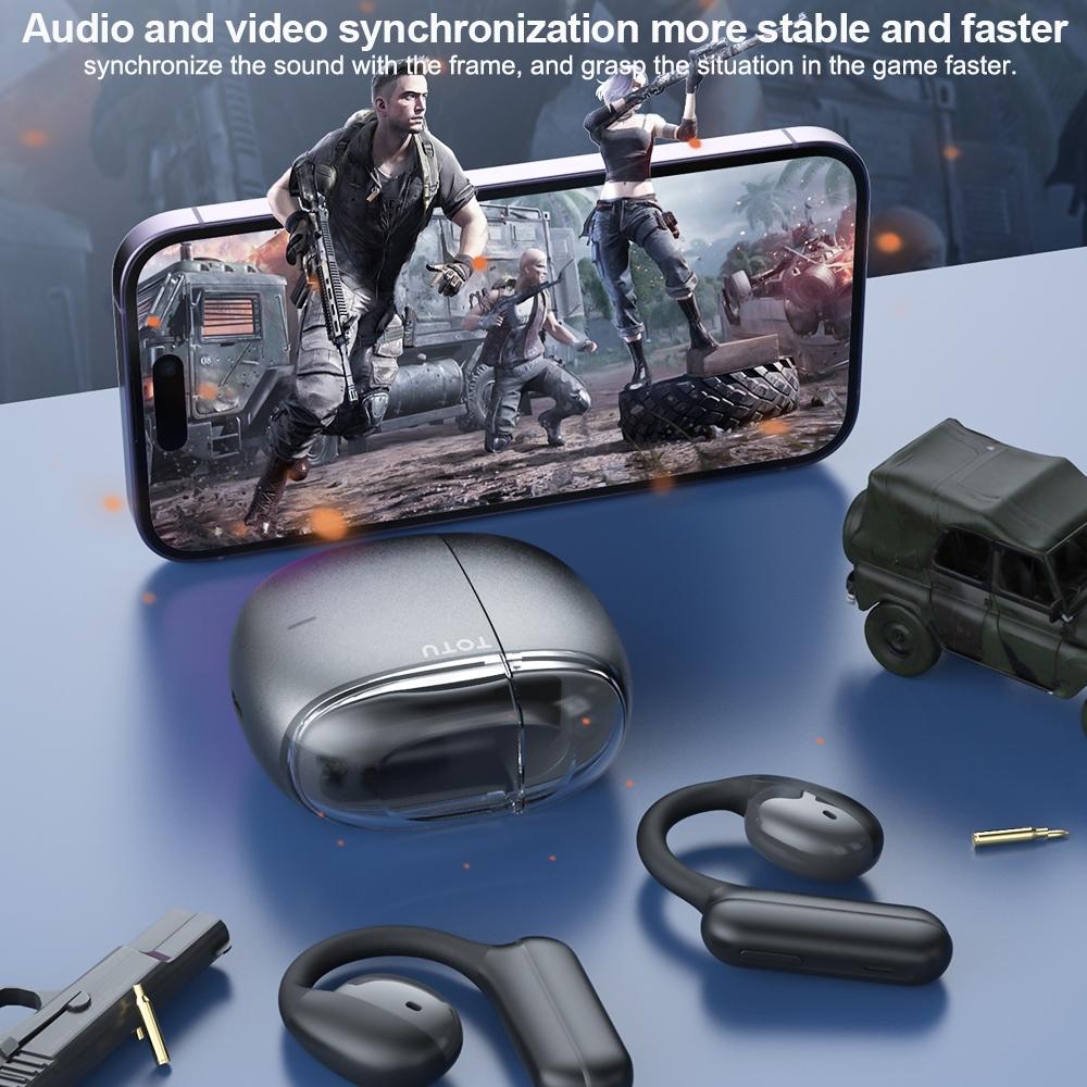 Wireless Bluetooth 5.0 Earphone - Ear-mounted - White