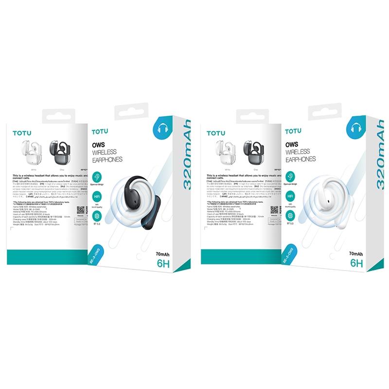 Wireless Bluetooth 5.0 Earphone - Ear-mounted - White
