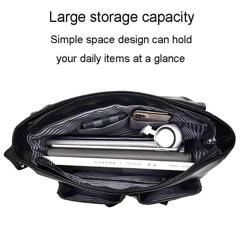 Large Capacity Business Messenger Bag For Men - Blue