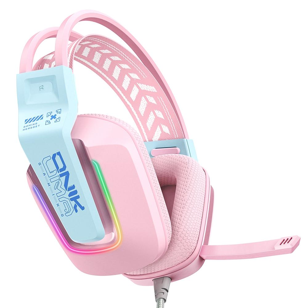 Rgb Gaming Headset With Microphone 2.2M Length - White