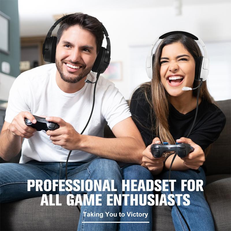 Omni-Directional Esports Headset 1.9M Length - White
