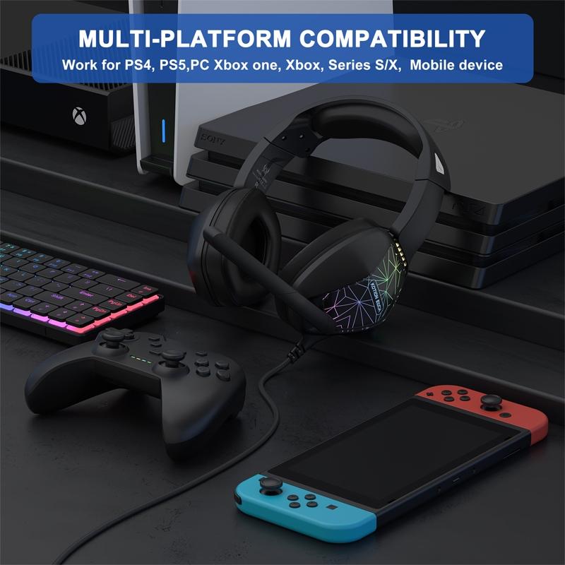 2.1M Gaming Headset With Mic Kotion Each G6000 - Black White