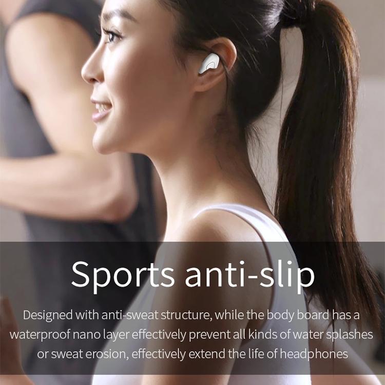 Wireless Sweatproof Bluetooth Earphones 5.0 - Yx01 - Black