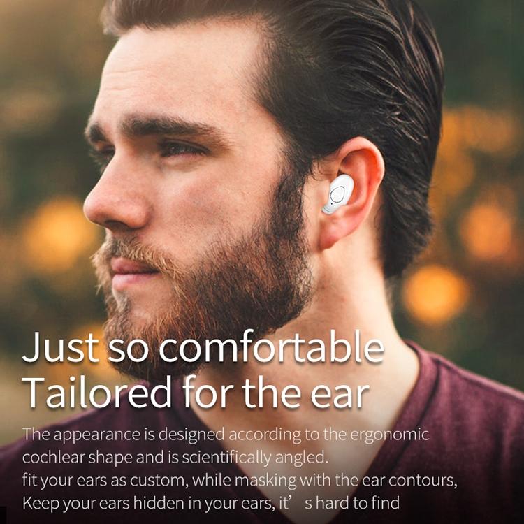 Wireless Sweatproof Bluetooth Earphones 5.0 - Yx01 - Black