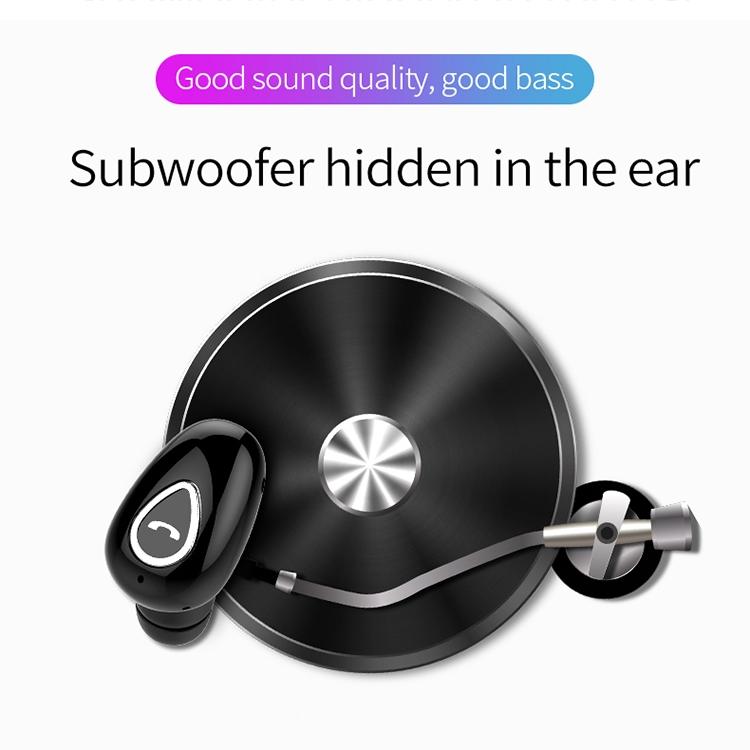 Wireless Sweatproof Bluetooth Earphones 5.0 - Yx01 - Black