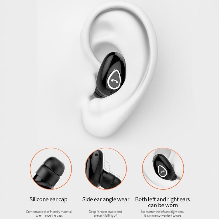 Wireless Sweatproof Bluetooth Earphones 5.0 - Yx01 - Black