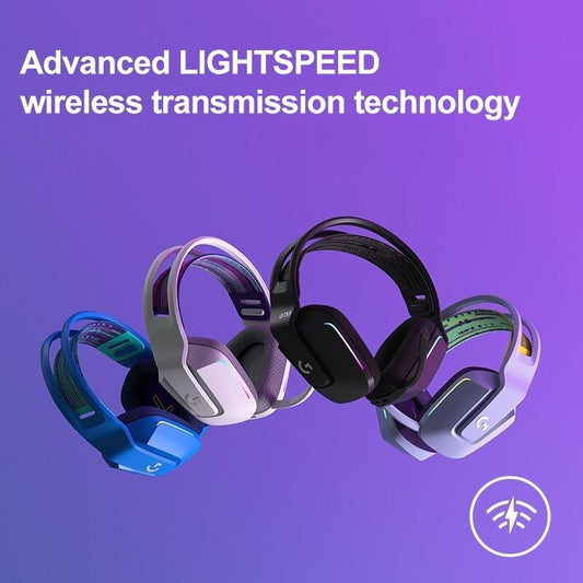 Wireless Rgb Gaming Headset With Light Speed - Black