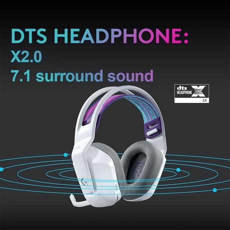Wireless Rgb Gaming Headset With Light Speed - Black