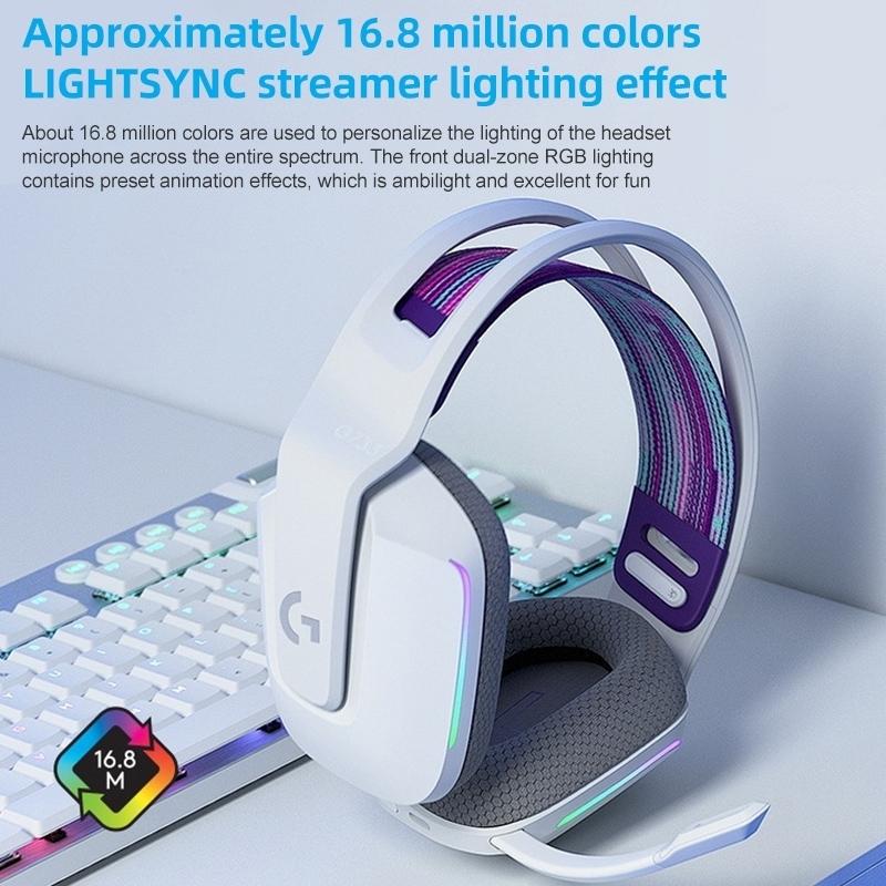 Wireless Rgb Gaming Headset With Light Speed - Black
