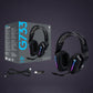 Wireless Rgb Gaming Headset With Light Speed - Black