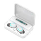 Intelligent Noise Cancelling Bluetooth Earphones with Touch Control and Charging Box - Black