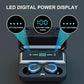 Intelligent Noise Cancelling Bluetooth Earphones with Touch Control and Charging Box - Black
