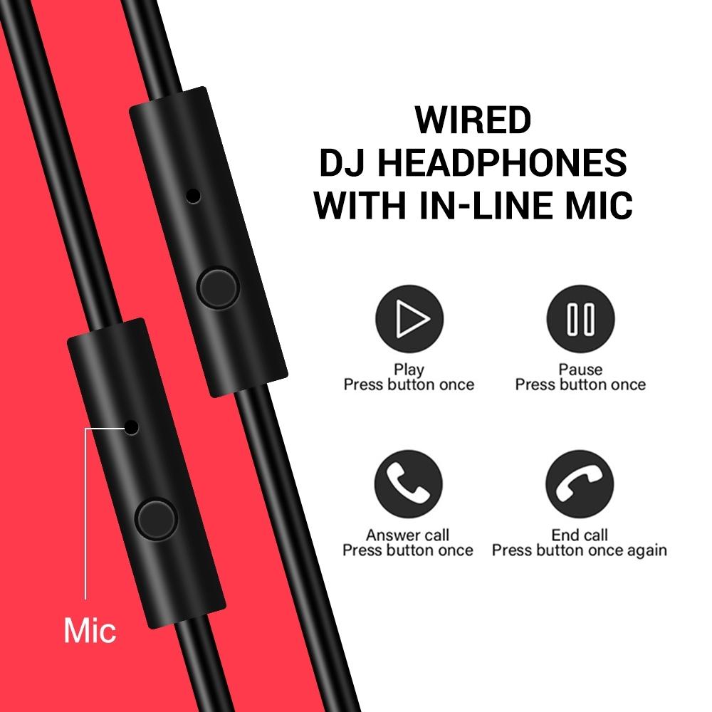 Noise-Cancelling Headset With Mic - Black