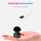 Wireless Bluetooth Earphones - Space Capsule Shape with Magnetic Charging Box & Lanyard - White + Black