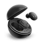 Wireless Bluetooth Earphones - Space Capsule Shape with Magnetic Charging Box & Lanyard - White + Black