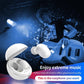 Wireless Bluetooth Earphones - Space Capsule Shape with Magnetic Charging Box & Lanyard - White + Black