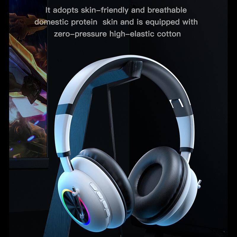 Foldable Wireless Headset With Mic Ke-29 - Black