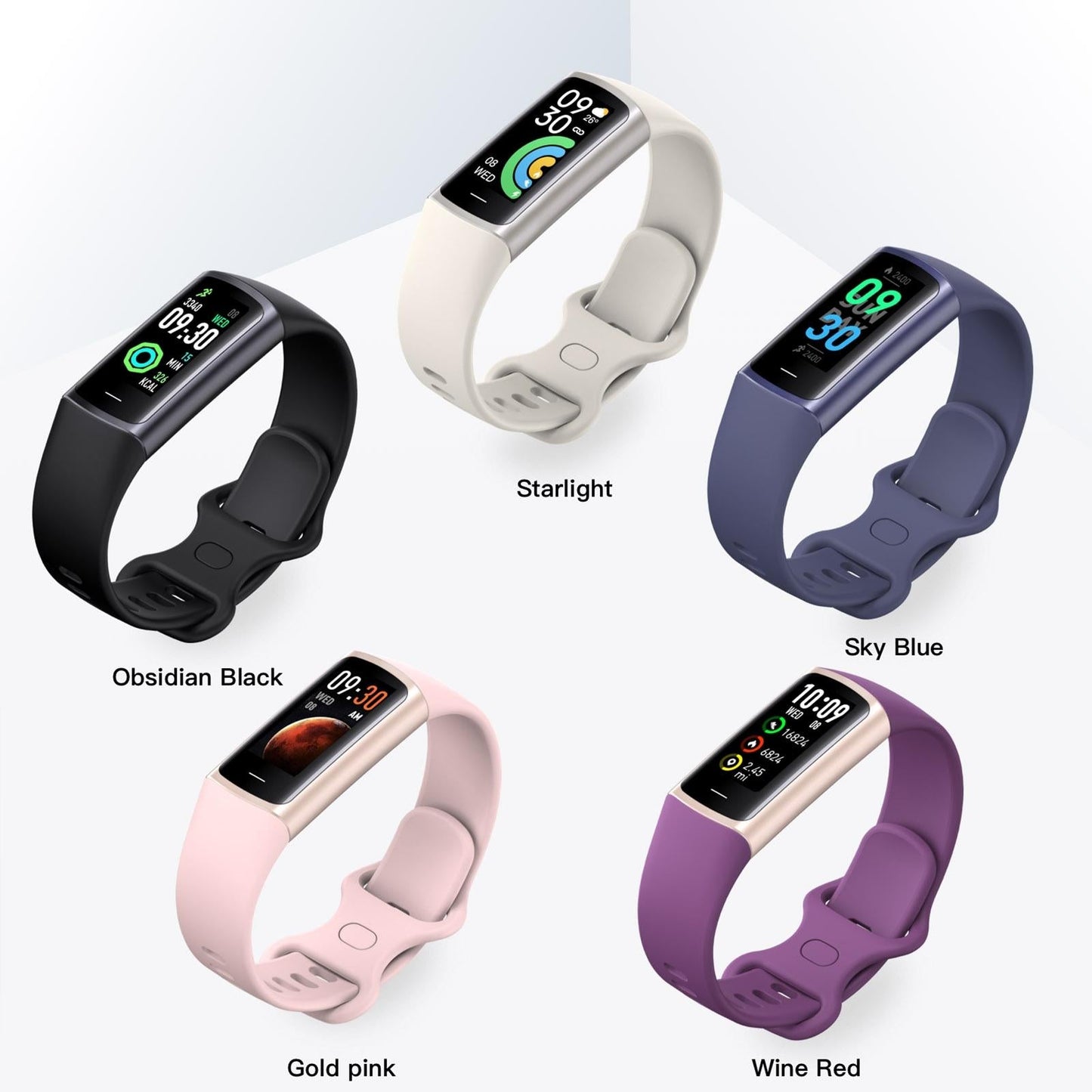 Waterproof C68L Fitness Tracker - Ip67 - Black