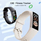 Waterproof C80 Fitness Tracker - Ip67 - Black