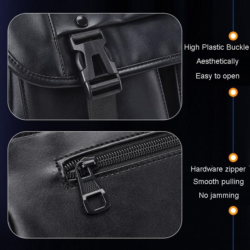 Large Capacity Business Messenger Bag For Men - Brown