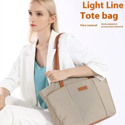 Large Capacity Laptop Tote For Women - Pink