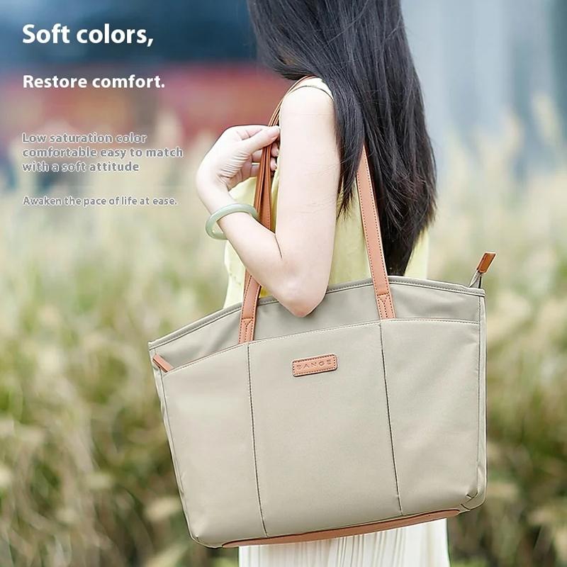 Large Capacity Laptop Tote For Women - Pink