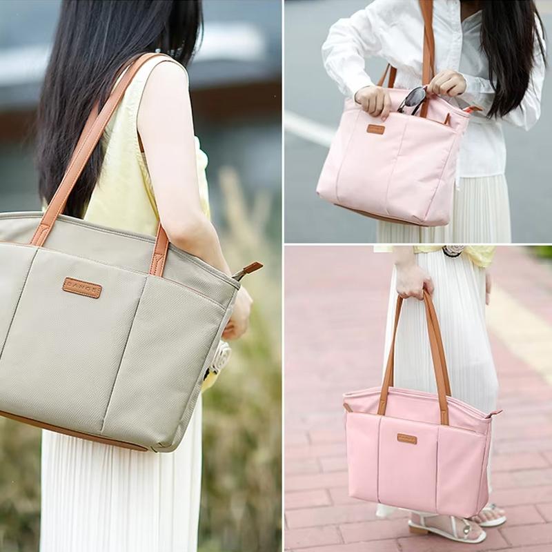 Large Capacity Laptop Tote For Women - Pink