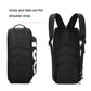Waterproof Fitness Backpack For Swimming And Travel - Simple Black Bottom Blue Word