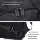 Waterproof Fitness Backpack For Swimming And Travel - Simple Black Bottom Blue Word
