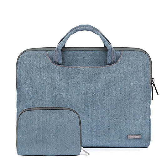 15.6 Inch Simple Business Laptop Bag With Liner - Ls-116 - Snowflake Nylon Black
