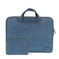 15.6 Inch Simple Business Laptop Bag With Liner - Ls-116 - Snowflake Nylon Black