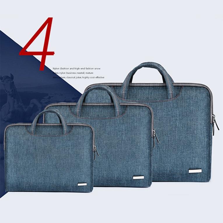 15.6 Inch Simple Business Laptop Bag With Liner - Ls-116 - Snowflake Nylon Black