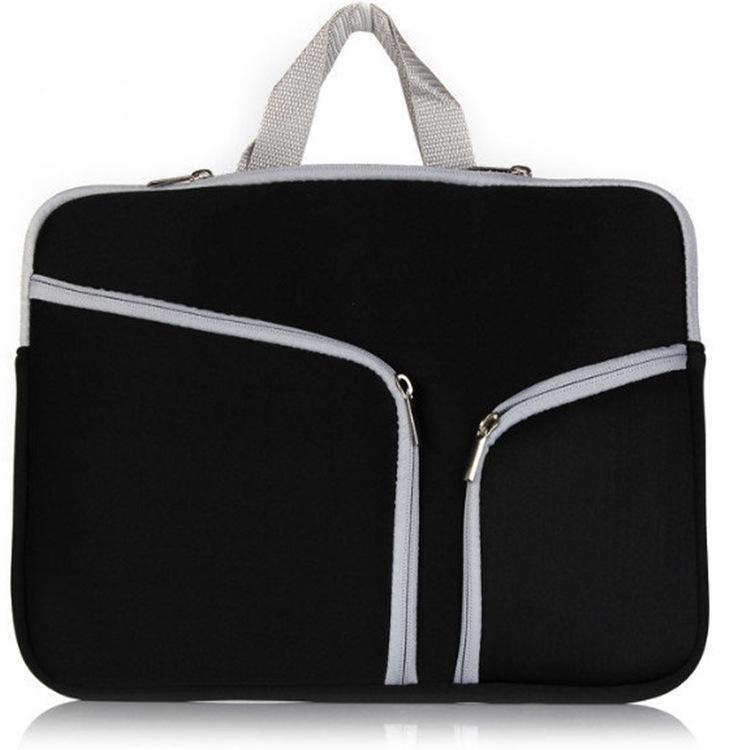 17 Inch Multi-Pocket Laptop Liner Bag For Diving Material Computer - Black - Black
