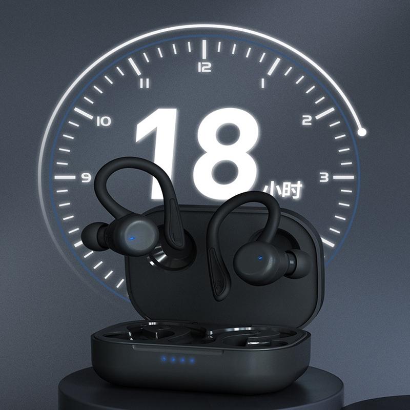 Waterproof t & g T40 Tws Bluetooth Earphones with Charging Box - Black