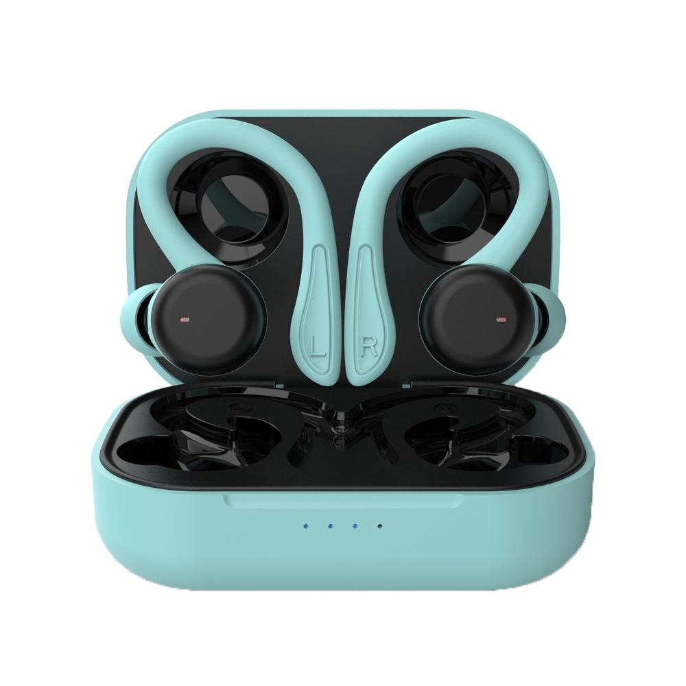Waterproof t & g T40 Tws Bluetooth Earphones with Charging Box - Black