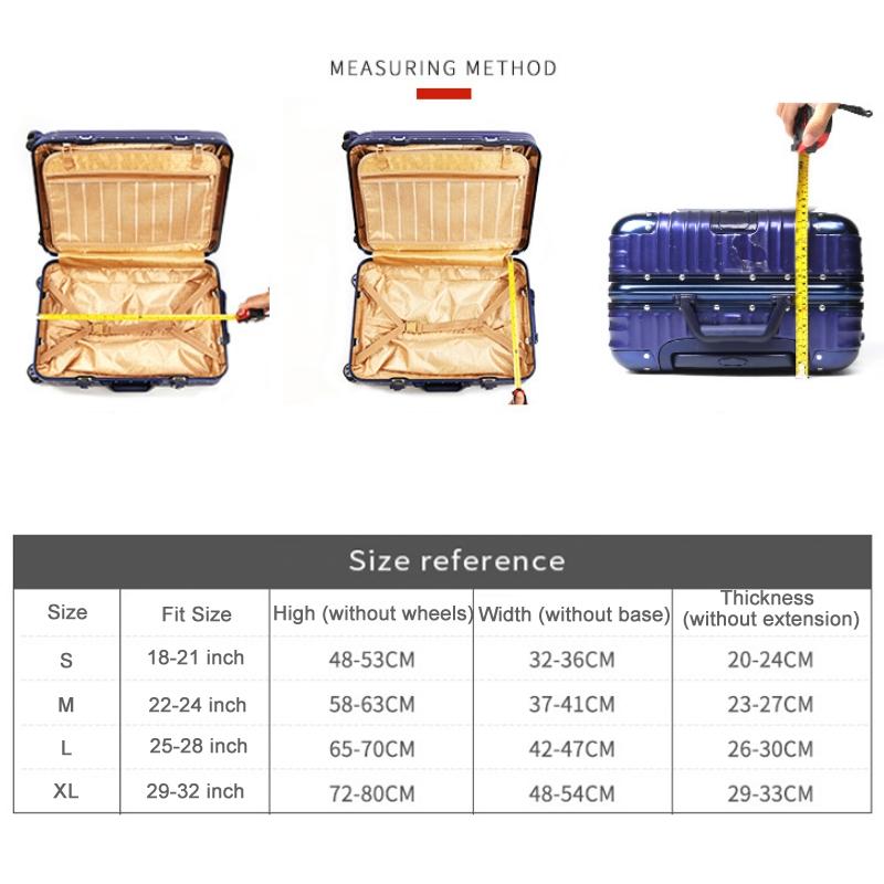 Stretch Luggage Protective Cover - Durable & Dust-proof - Size m - Coffee