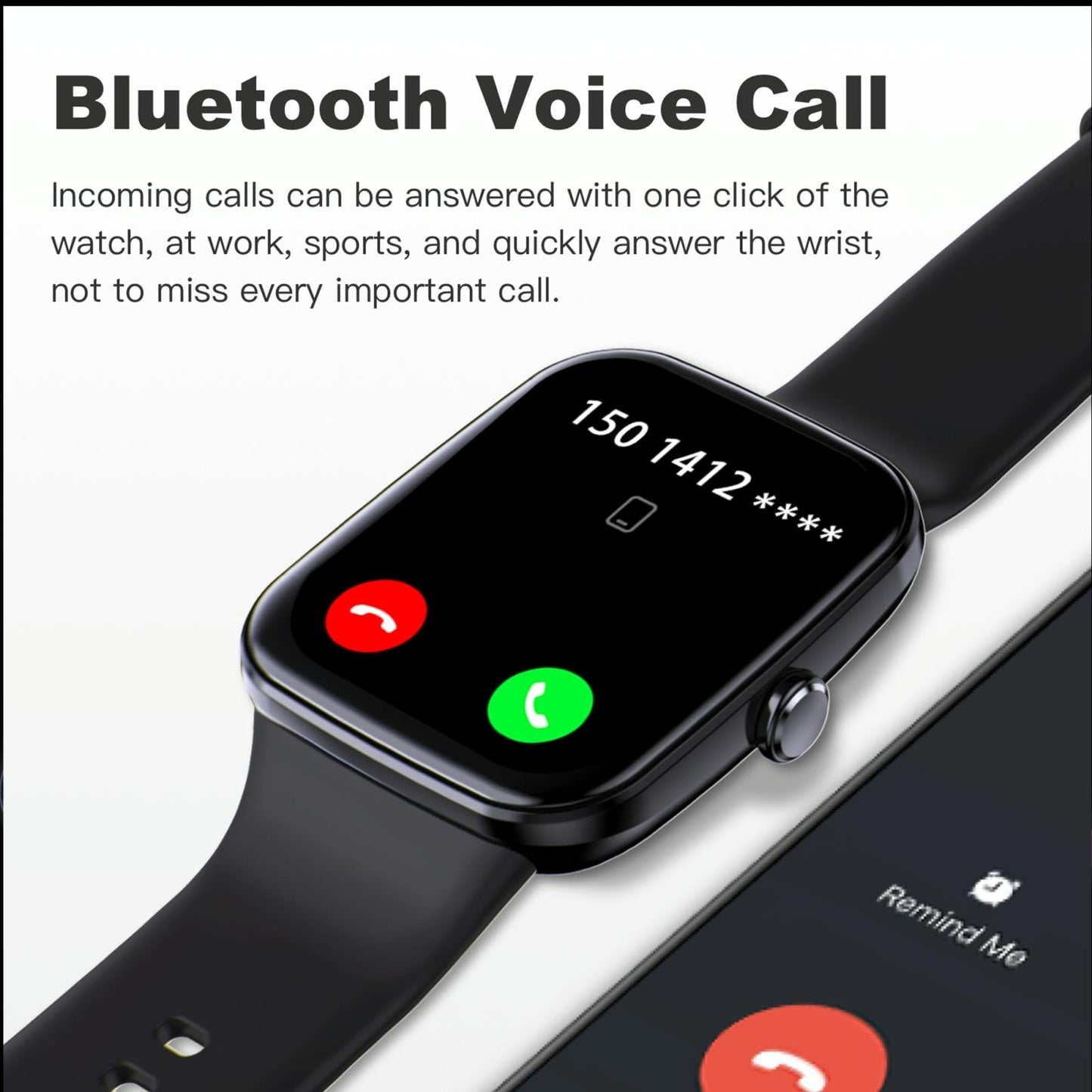 Ip67 Waterproof Smart Bracelet Bluetooth Call Fitness Tracker - Blue