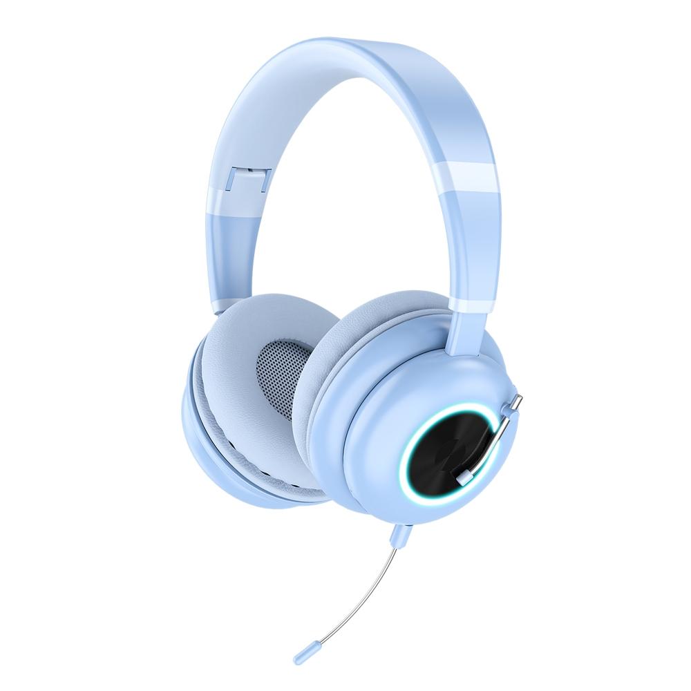Foldable Wireless Headset With Mic Ke-29 - Purple