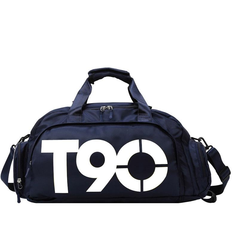Large Capacity Sports Bag With Wet / Dry Separation - Red Yellow