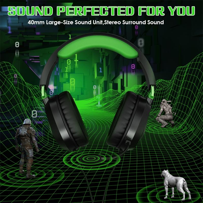 Omni Mic Gaming Headset 1.7M Cable Black+Blue - Black+Green