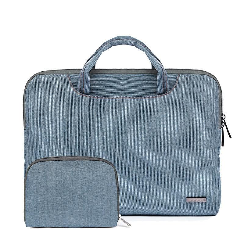 15.6 Inch Simple Business Laptop Bag With Liner - Ls-116 - Canvas Small Elephant Red